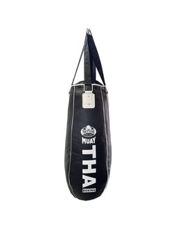 PunchR™  Punch Round™ Tear Drop Punching Bag Pro Series NT 90 cm Black White