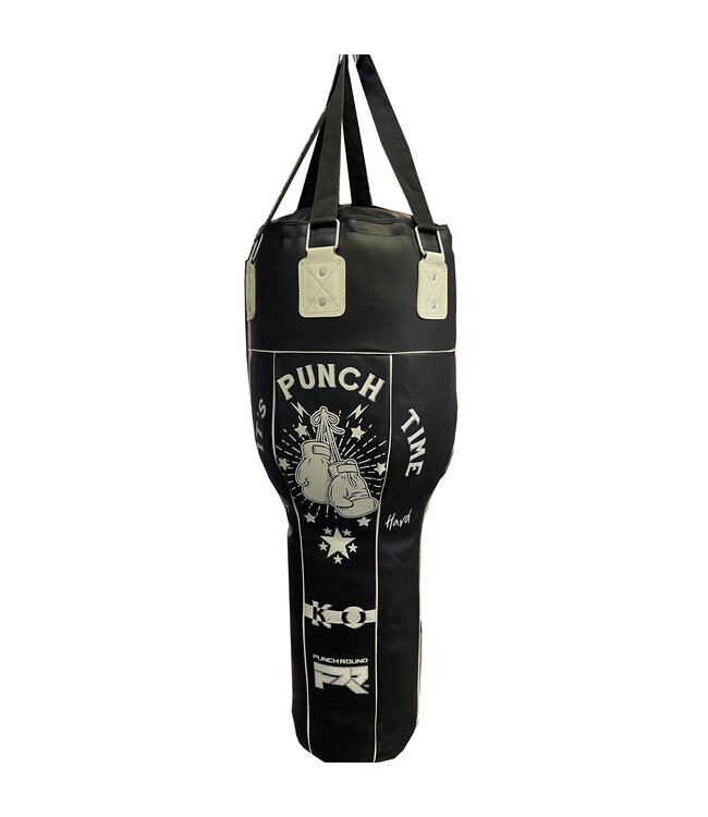 PunchR Angle Bag Heavy Bag Pro Series NT – 120 cm – Black/White – Filled