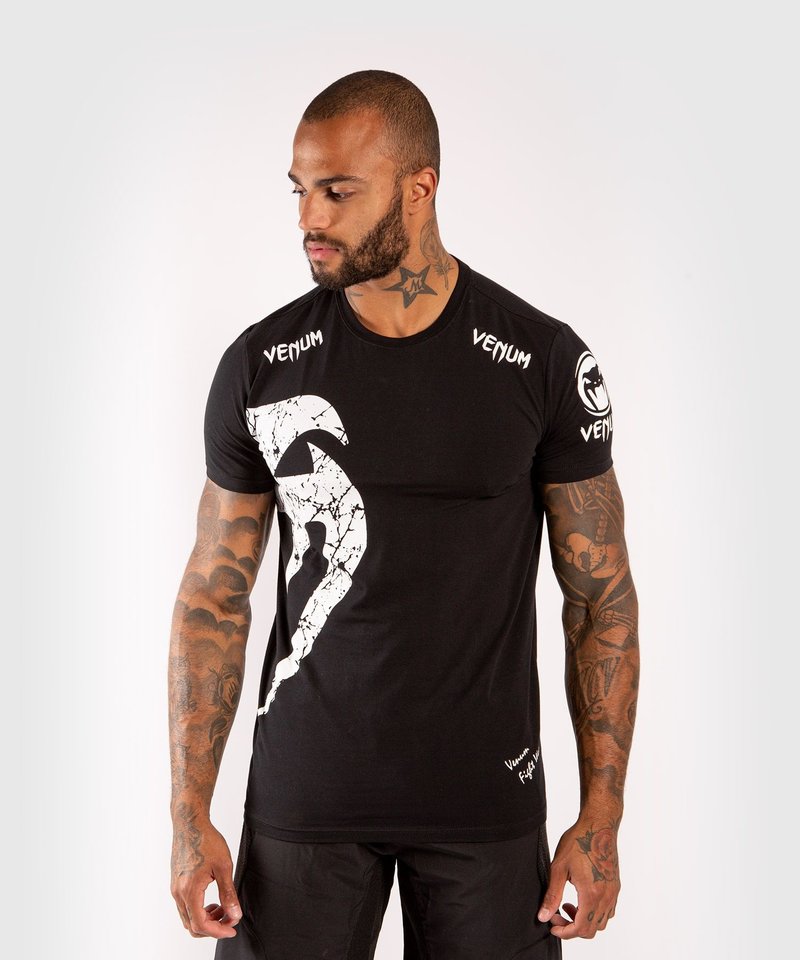 Venum Venum T-shirt Giant Zwart Wit Venum MMA Fight Wear