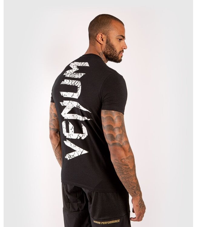 Venum T-shirt Giant Zwart Wit Venum MMA Fight Wear