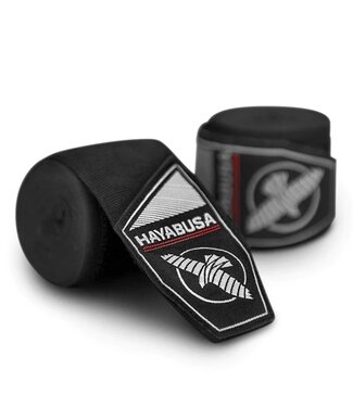 Hayabusa Hayabusa Kickboks Bandages Perfect Stretch Hand Wraps Zwart Hayabusa Hayabusa Kickboks Bandages Perfect Stretch Hand Wraps Zwart