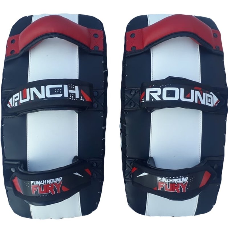 PunchR™  PunchR™ Train Insane Curved Thai Pads Arm Kick Pads NT Zwart Rood