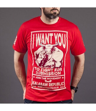 Gawakoto Kalabaw Republic T-shirt rood