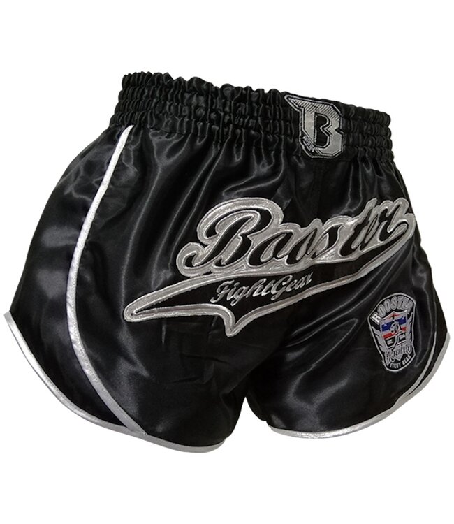Booster Muay Thai Shorts Retro Slugger 3 Black XS - 6 / 8 Years