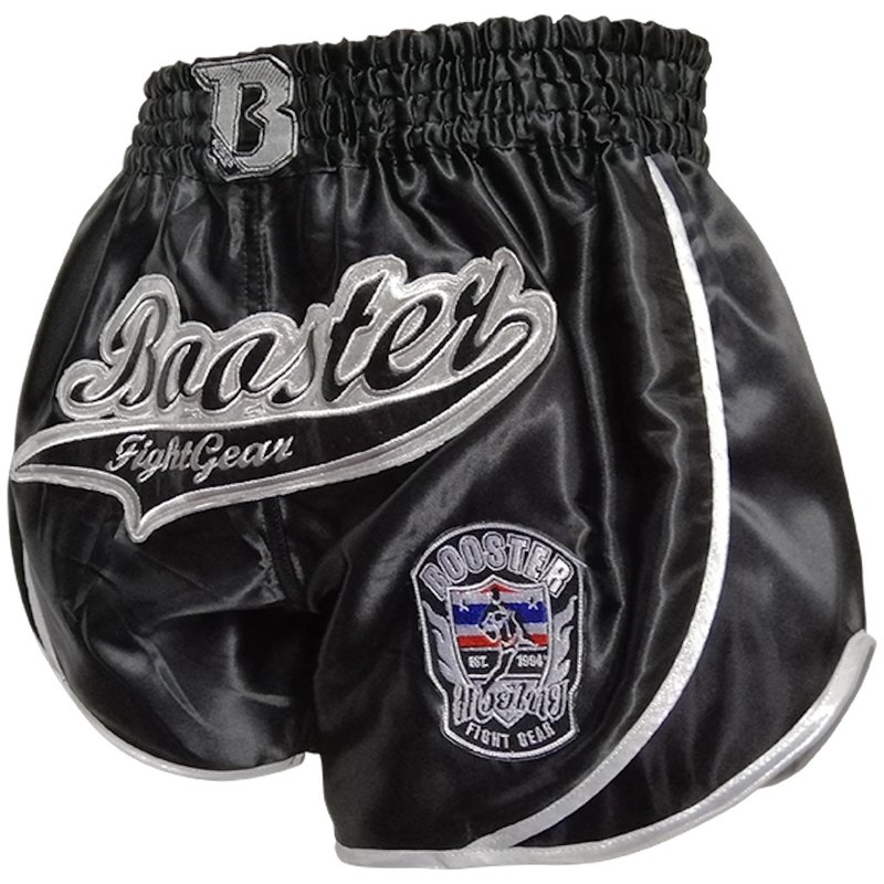 Booster Booster Muay Thai Short Retro Slugger 3 Zwart