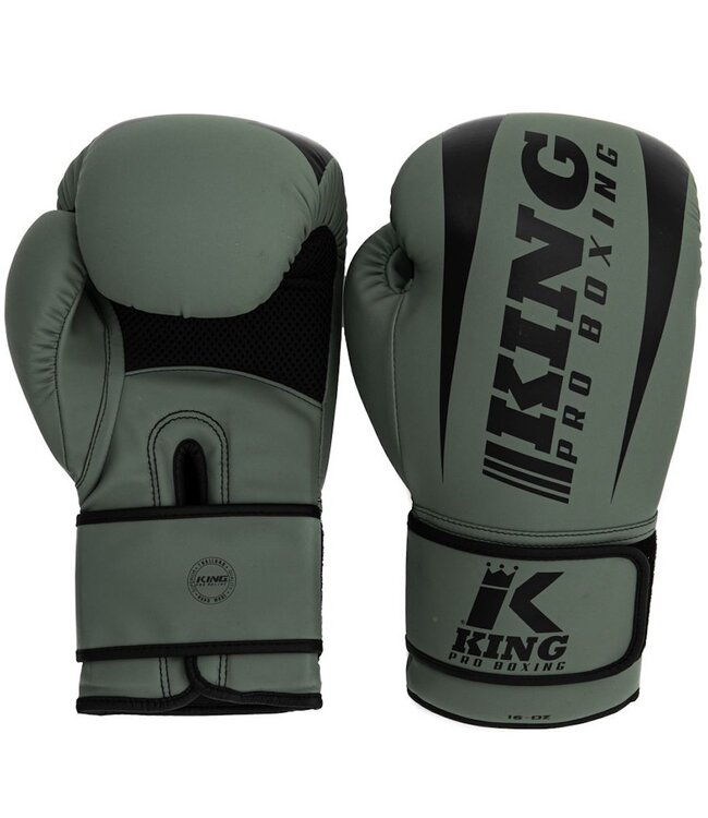 King Pro Boxing King Pro Boxing KPB/REVO 5 Bokshandschoenen Kaki Groen Zwart