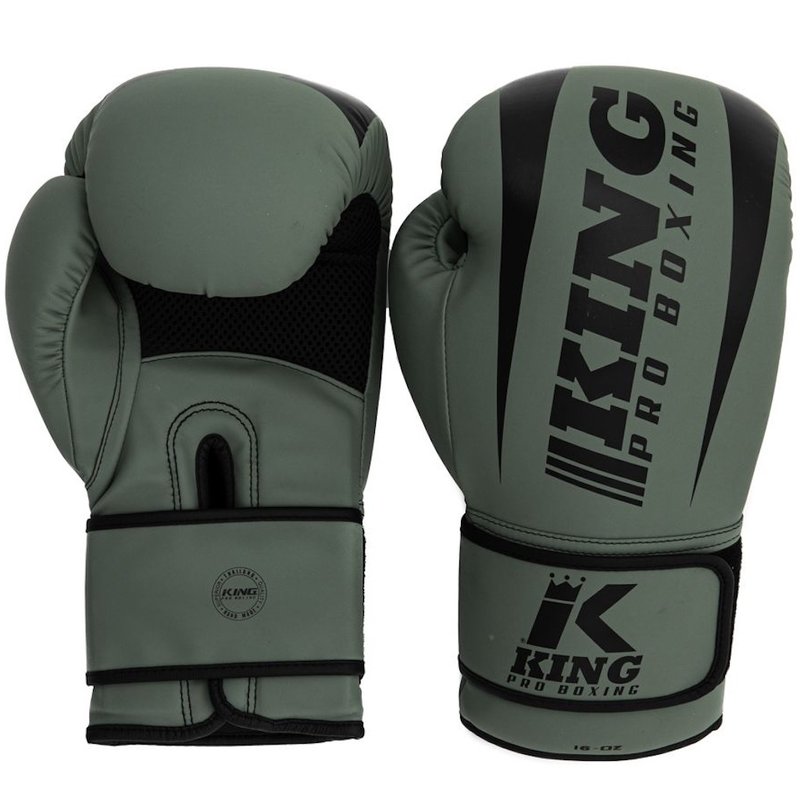 King Pro Boxing King Pro Boxing KPB/REVO 5 Bokshandschoenen Kaki Groen Zwart