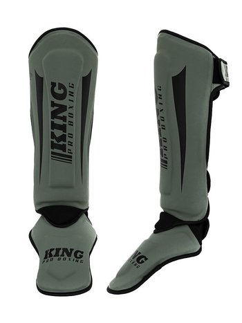 King Pro Boxing King Pro Boxing Shinguards KPB/SG REVO 5 Khaki Green Black