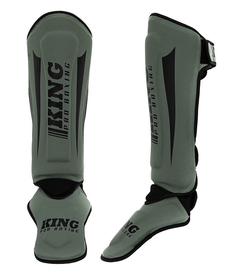 King Pro Boxing King Pro Boxing Shinguards KPB/SG REVO 5 Khaki Green Black