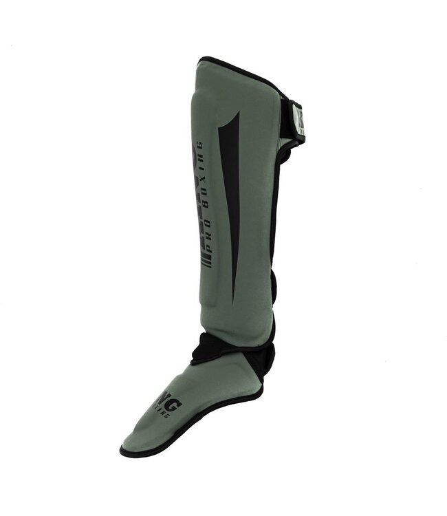 King Pro Boxing King Pro Boxing Shinguards KPB/SG REVO 5 Khaki Green Black