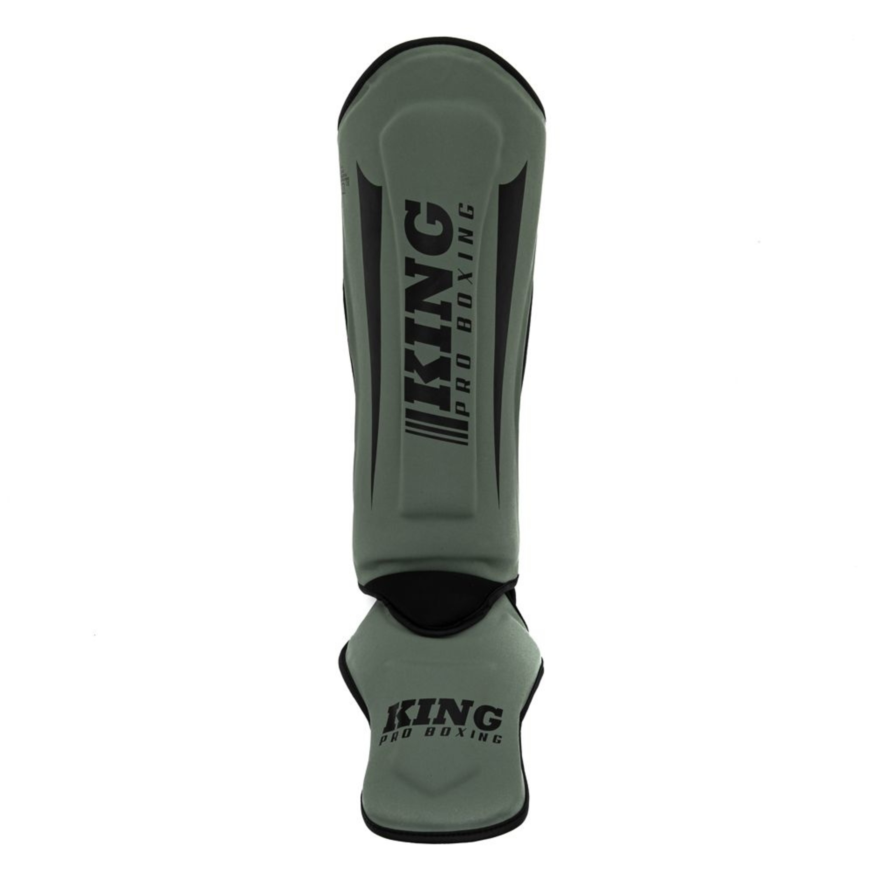 King Pro Boxing Shinguards KPB/SG REVO 5 Khaki Green Black FIGHTWEAR SHOP EUROPE