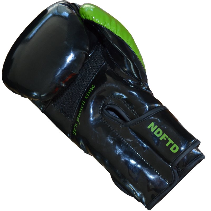 PunchR™  Punch Round "SLAM" Boxing Gloves Black Green