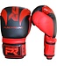 Punch Round Bokshandschoenen SLAM Mat Carbon Zwart Rood