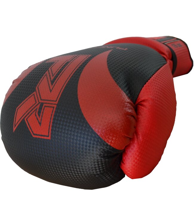 Punch Round SLAM Boxing Gloves Dull Carbon Black Red