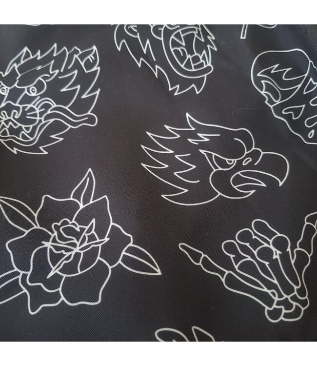 Pride or Die PRIDEorDiE Bade- & Trainingsshorts WILD SIDE Schwarz