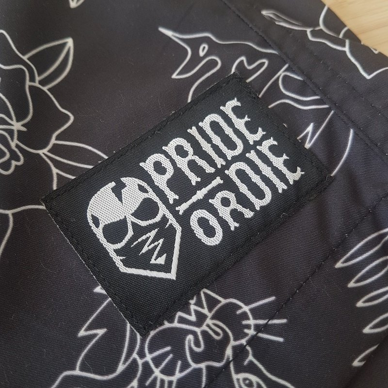 Pride or Die PRiDEorDiE Swim & Training Shorts WILD SIDE Black