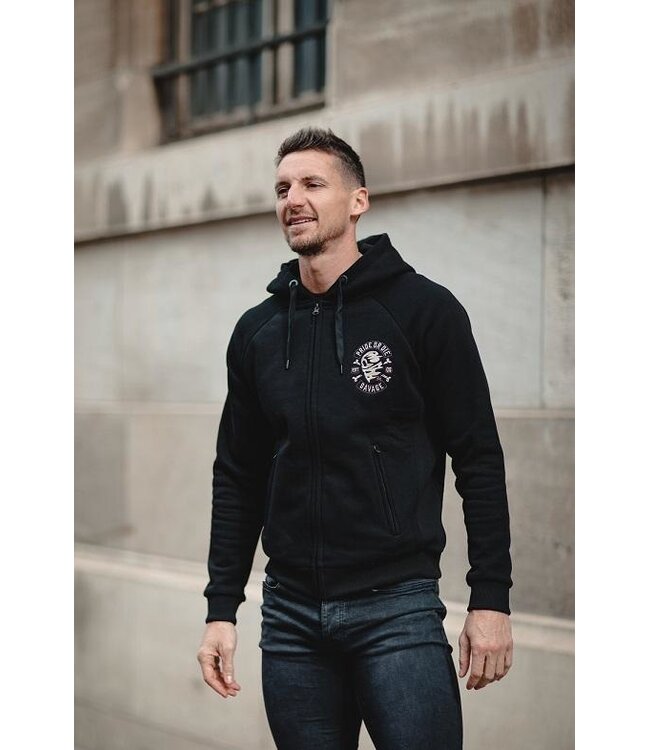 Hoodie PRiDEorDiE SAVAGE Zwart