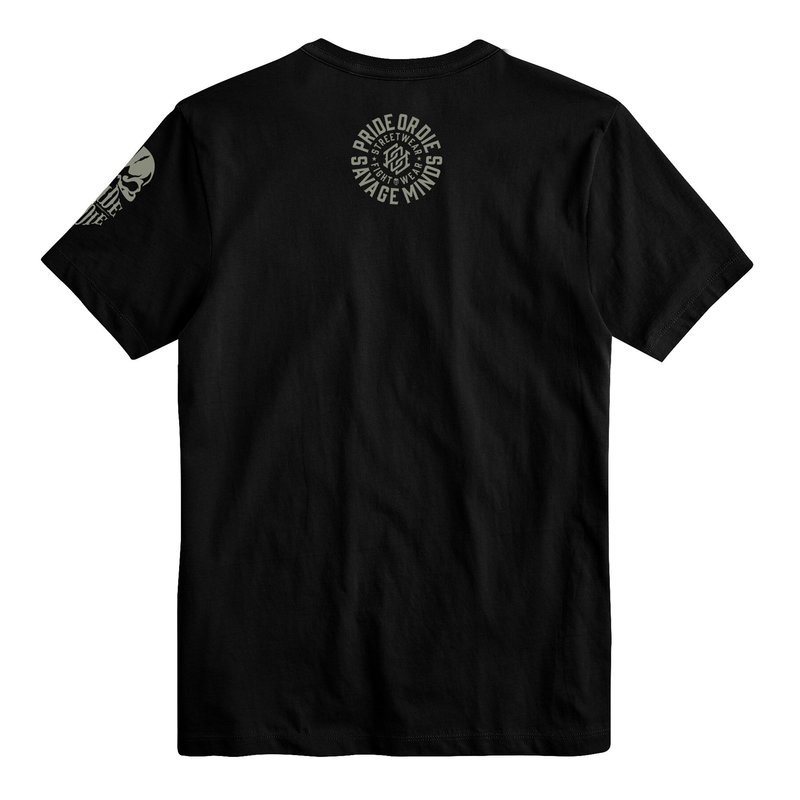 Pride or Die PRiDEorDiE T-shirt SAVAGE MINDS Black