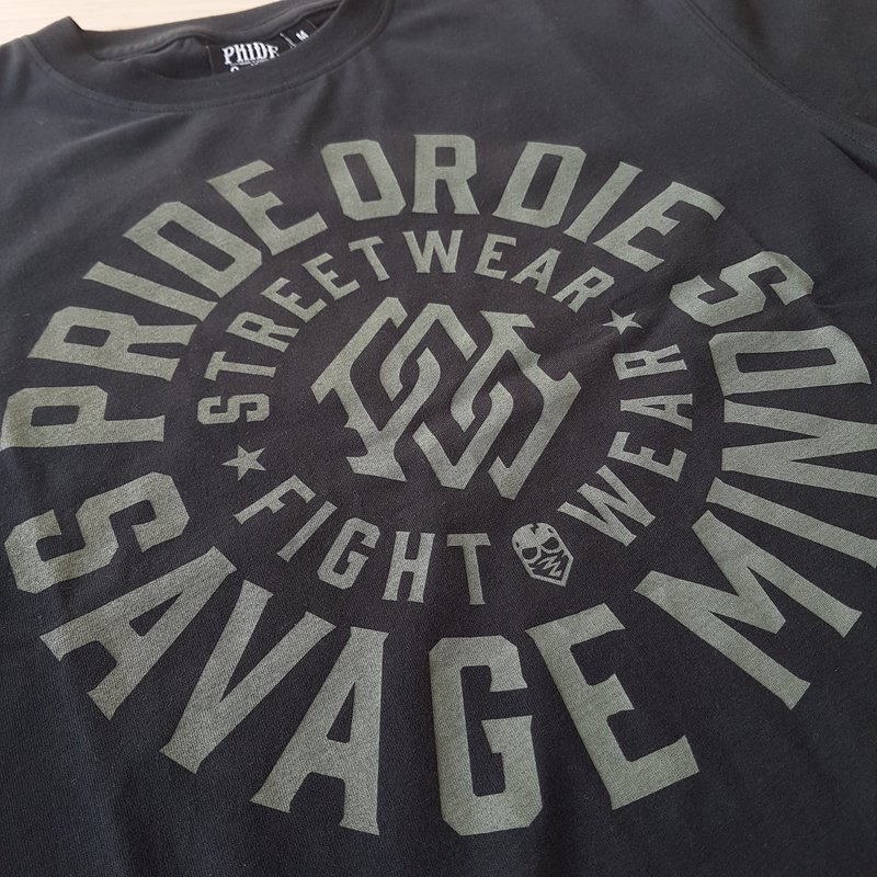 Pride or Die PRiDEorDiE T-shirt SAVAGE MINDS Black