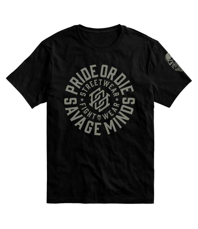 PRiDEorDiE T-shirt SAVAGE MINDS Black