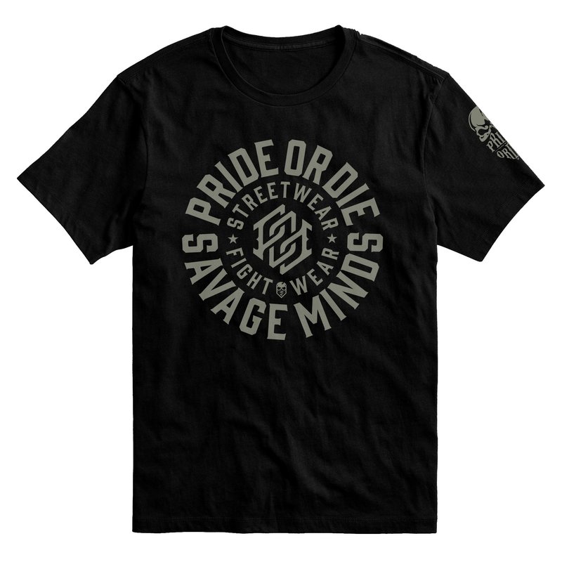 Pride or Die PRiDEorDiE T-shirt SAVAGE MINDS Black