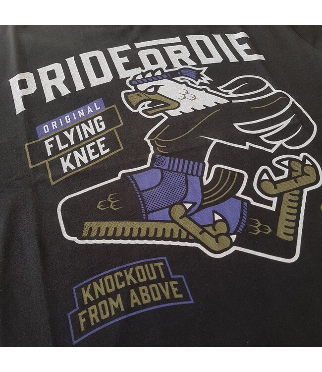 Pride or Die PRIDE or DiE T-Shirt Flying Knee Schwarz