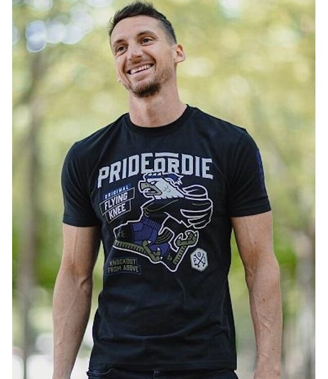 Pride or Die PRIDE or DiE T-Shirt Flying Knee Schwarz