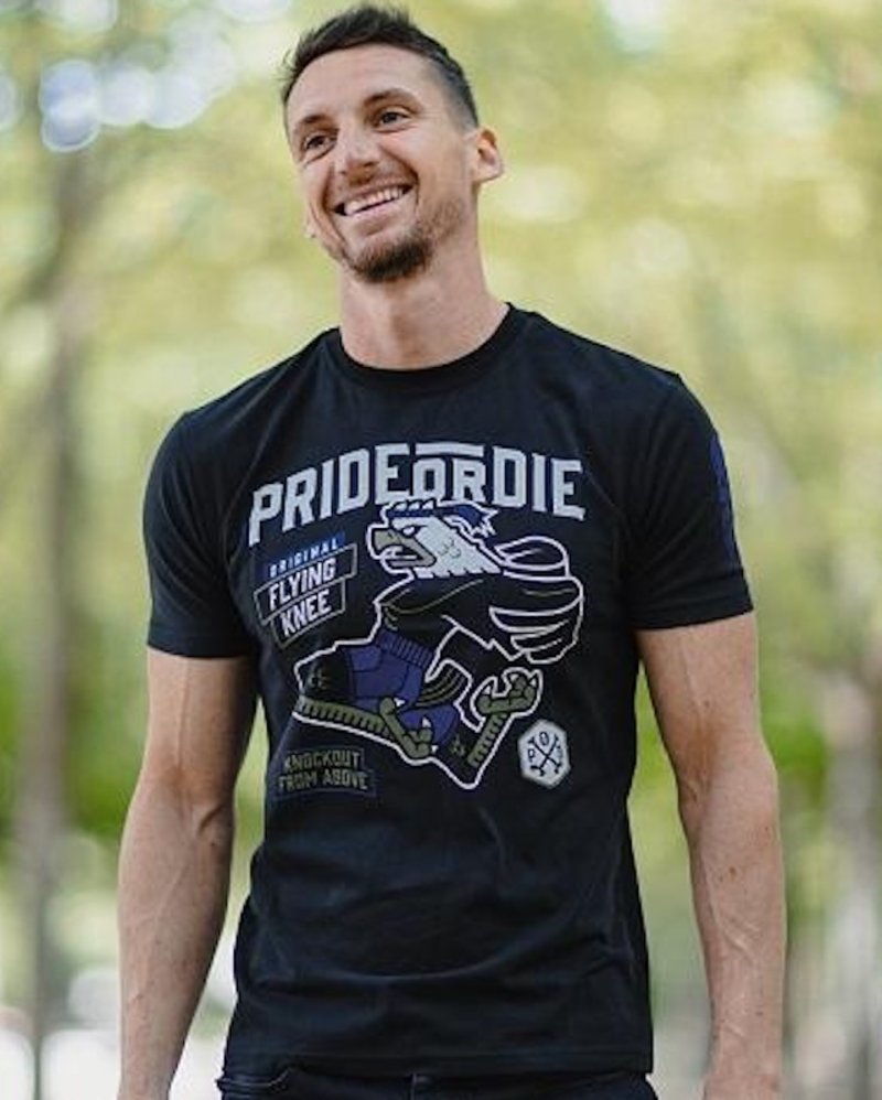 Pride or Die PRIDE or DiE T-Shirt Flying Knee Schwarz