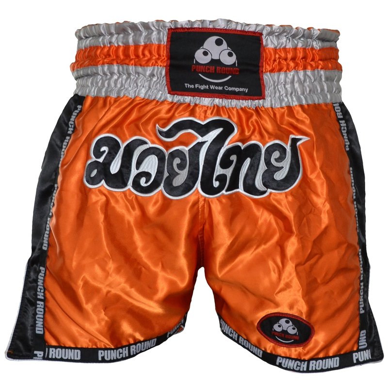 PunchR™  Punch Round™ Kickboxing Short Muay Thai Orange