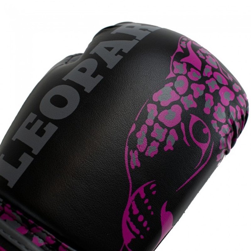 Super Pro Leopard FIGHTWEAR SHOP Kinder DEUTSCHLAND Boxhandschuhe - Pink Schwarz