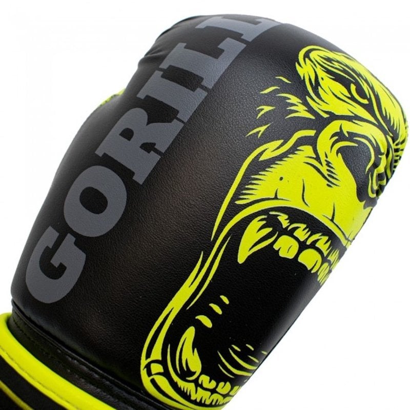 Super Pro Super Pro Gorilla Kids Boxhandschuhe Schwarz Gelb