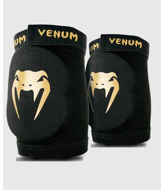 Venum Venum Kontact Elbow Protector Black Gold Venum Venum Kontact Elbow Protector Black Gold