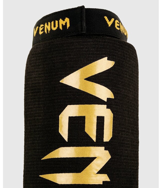 Venum Kontakt Schienbeinschoner Schwarz Gold Black