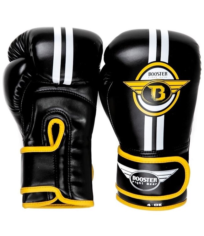Booster Booster Kids Bokshandschoenen BG Youth ELITE 3 Zwart Geel