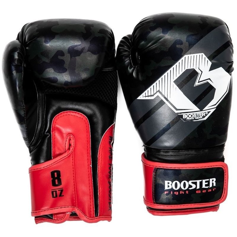 Booster Booster Kids Boxing Gloves BG Youth Zwart Camo