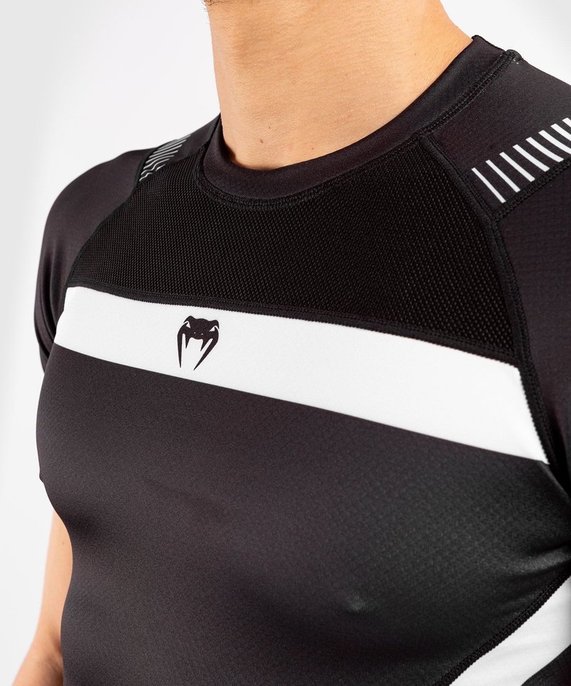 Venum Venum No Gi 3.0 Rash Guard Korte Mouwen Zwart Wit