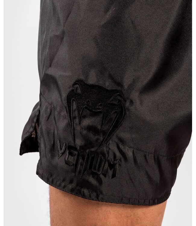 Venum Logos Muay Thai Shorts Black Black