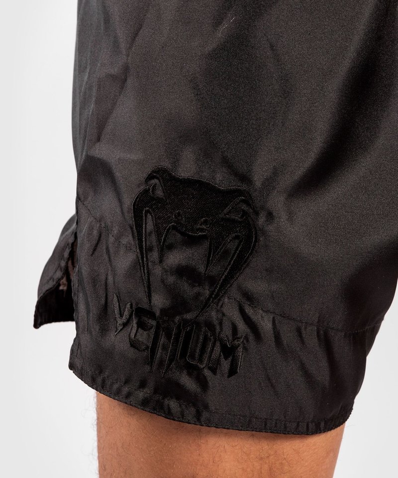 Venum Venum Logos Muay Thai Shorts Black Black