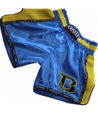 Booster Booster Muay Thai Shorts TBT Pro 4.20 Blau Gelb Kickbox Hose Booster Booster Muay Thai Shorts TBT Pro 4.20 Blau Gelb Kickbox Hose