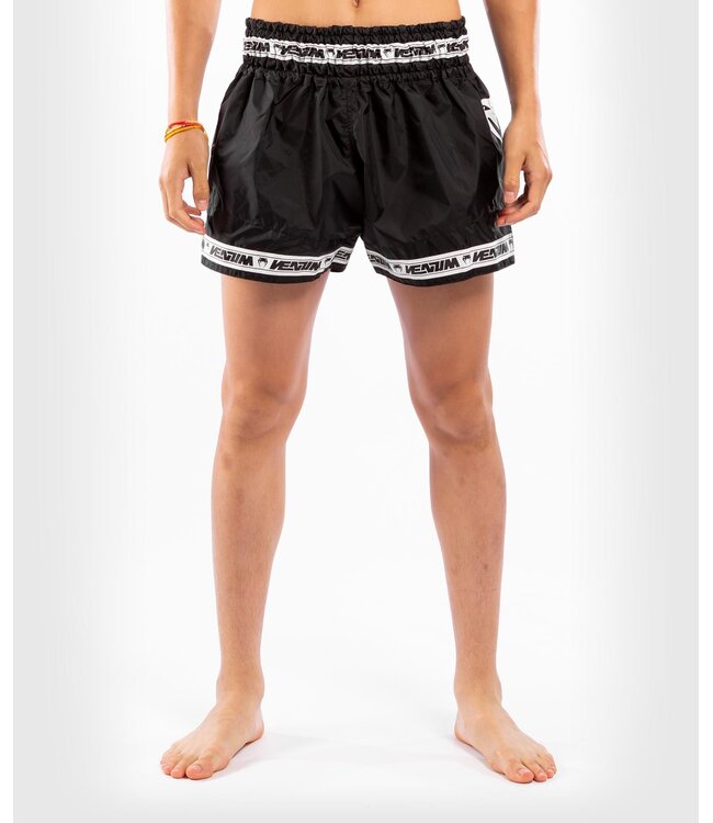 Venum PARACHUTE Muay Thai Kickboxing Shorts Black White