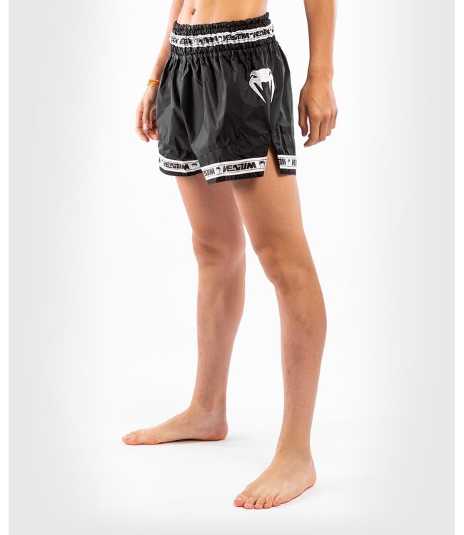 Venum PARACHUTE Muay Thai Kickboxing Shorts Black White
