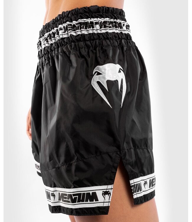 Venum PARACHUTE Muay Thai Kickboks Broekjes Zwart Wit