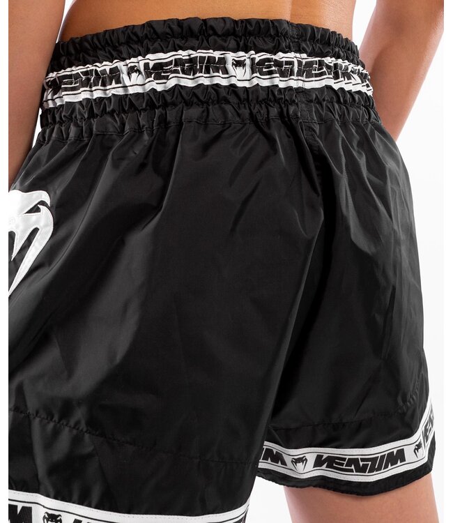 Venum PARACHUTE Muay Thai Kickboks Broekjes Zwart Wit