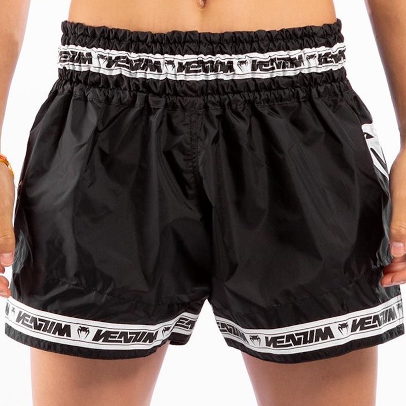 Venum Venum PARACHUTE Muay Thai Kickboks Broekjes Zwart Wit