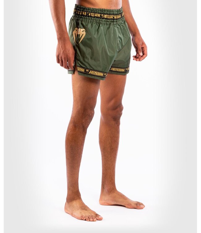 Venum PARACHUTE Muay Thai Kickboks Broekjes Kaki Goud