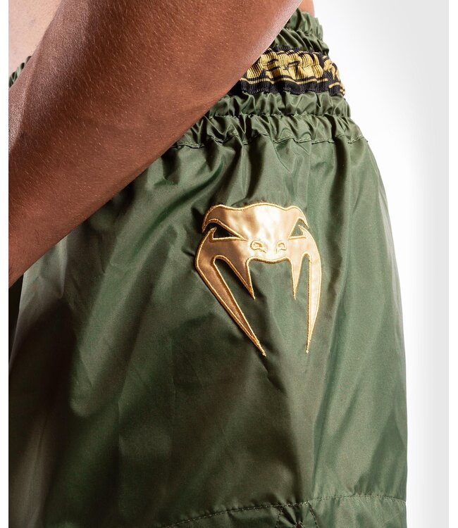 Venum PARACHUTE Muay Thai Kickboks Broekjes Kaki Goud