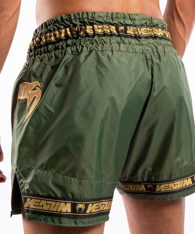 Venum Venum PARACHUTE Muay Thai Kickboks Broekjes Kaki Goud