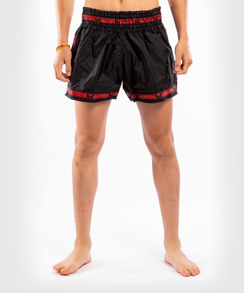 Venum Venum PARACHUTE Muay Thai Kickboks Broekjes Zwart Rood