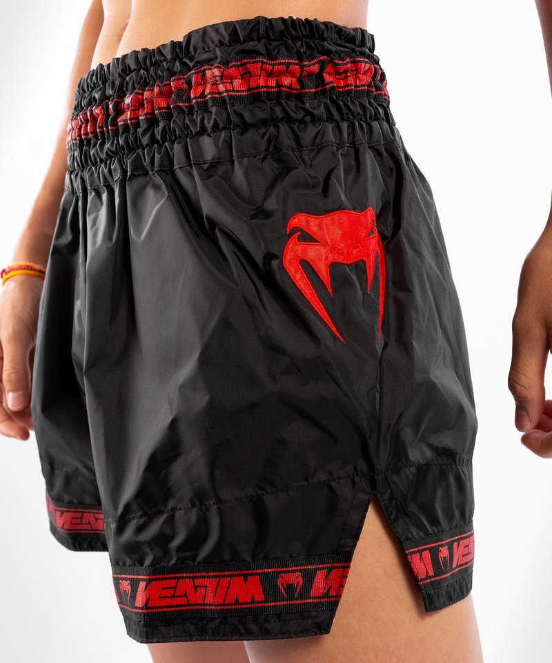 Venum Venum PARACHUTE Muay Thai Kickboks Broekjes Zwart Rood