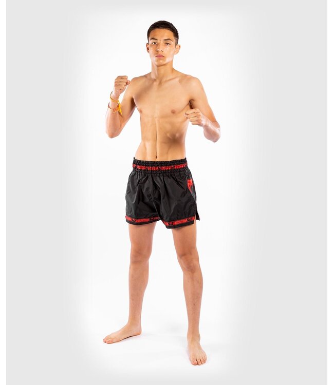 Venum PARACHUTE Muay Thai Kickboxing Short Black Red